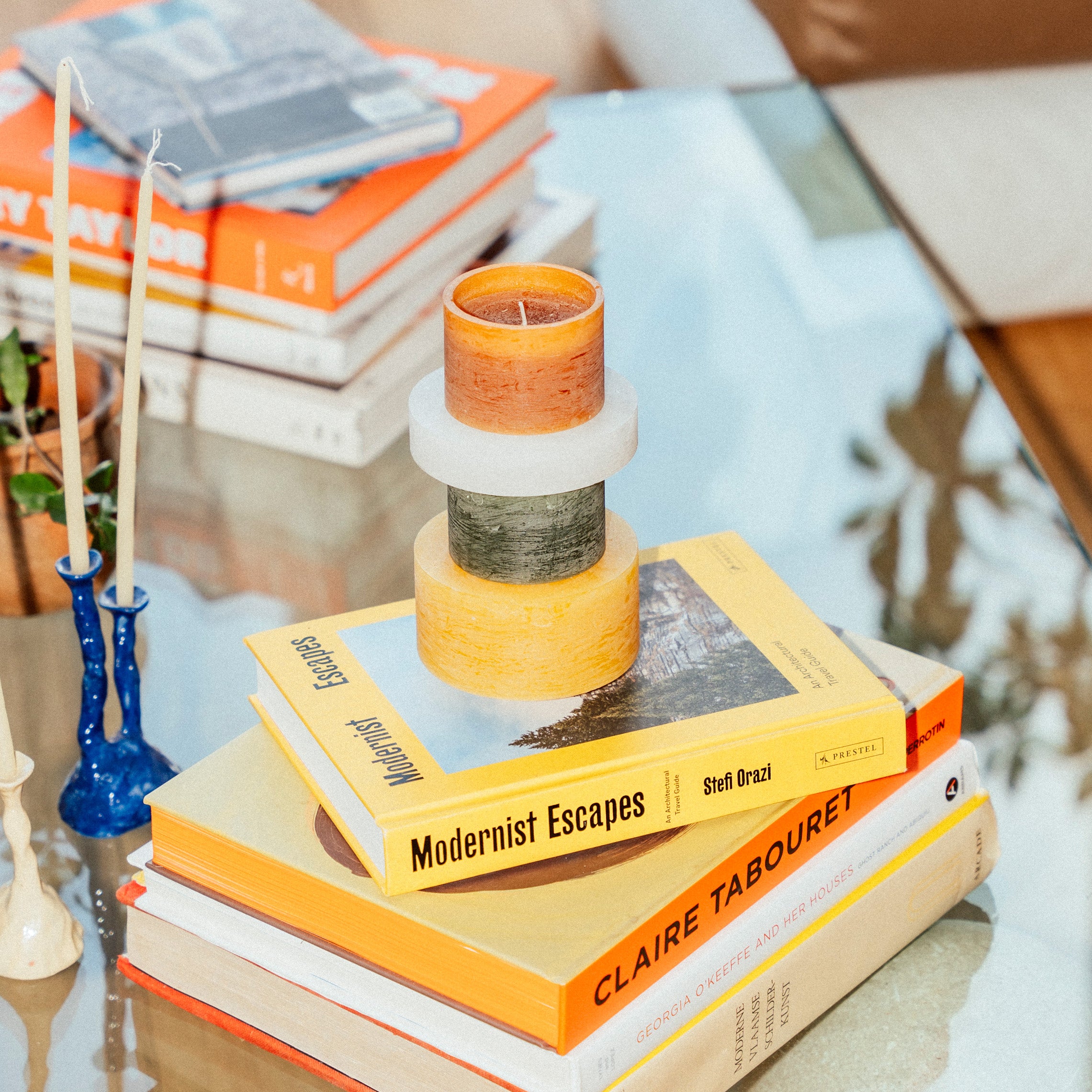 Stan Editions - CANDL STACK 04- Green & Yellow, Luxe kaarsen, Premium, design