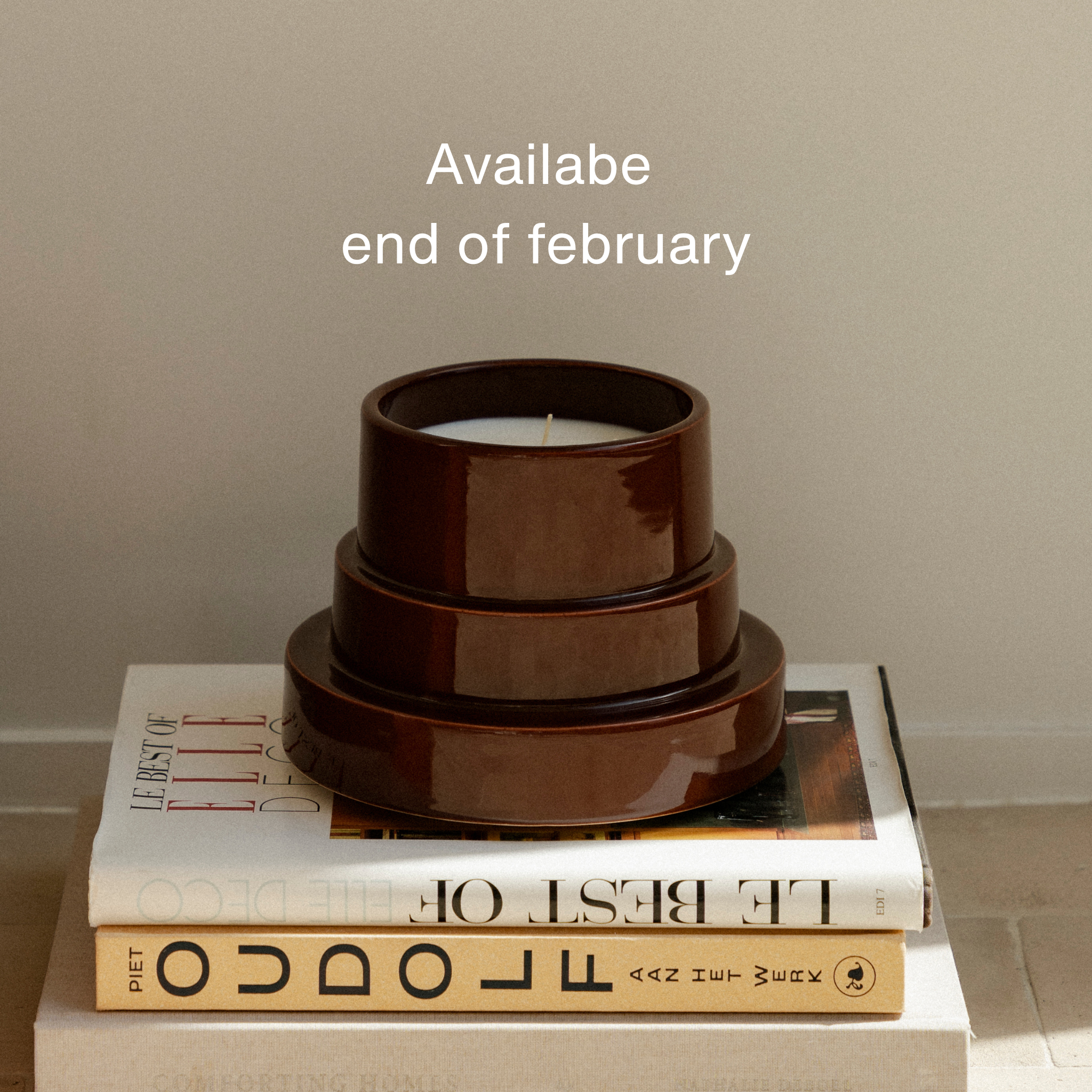 Ceramic scented candle - Tobacco Vanilla